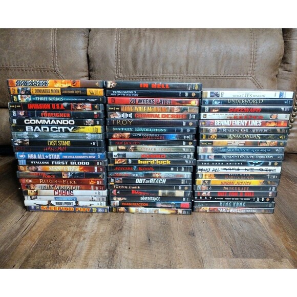 DVD Action Movies Lot Bundle 59 Total - Picture 1 of 15